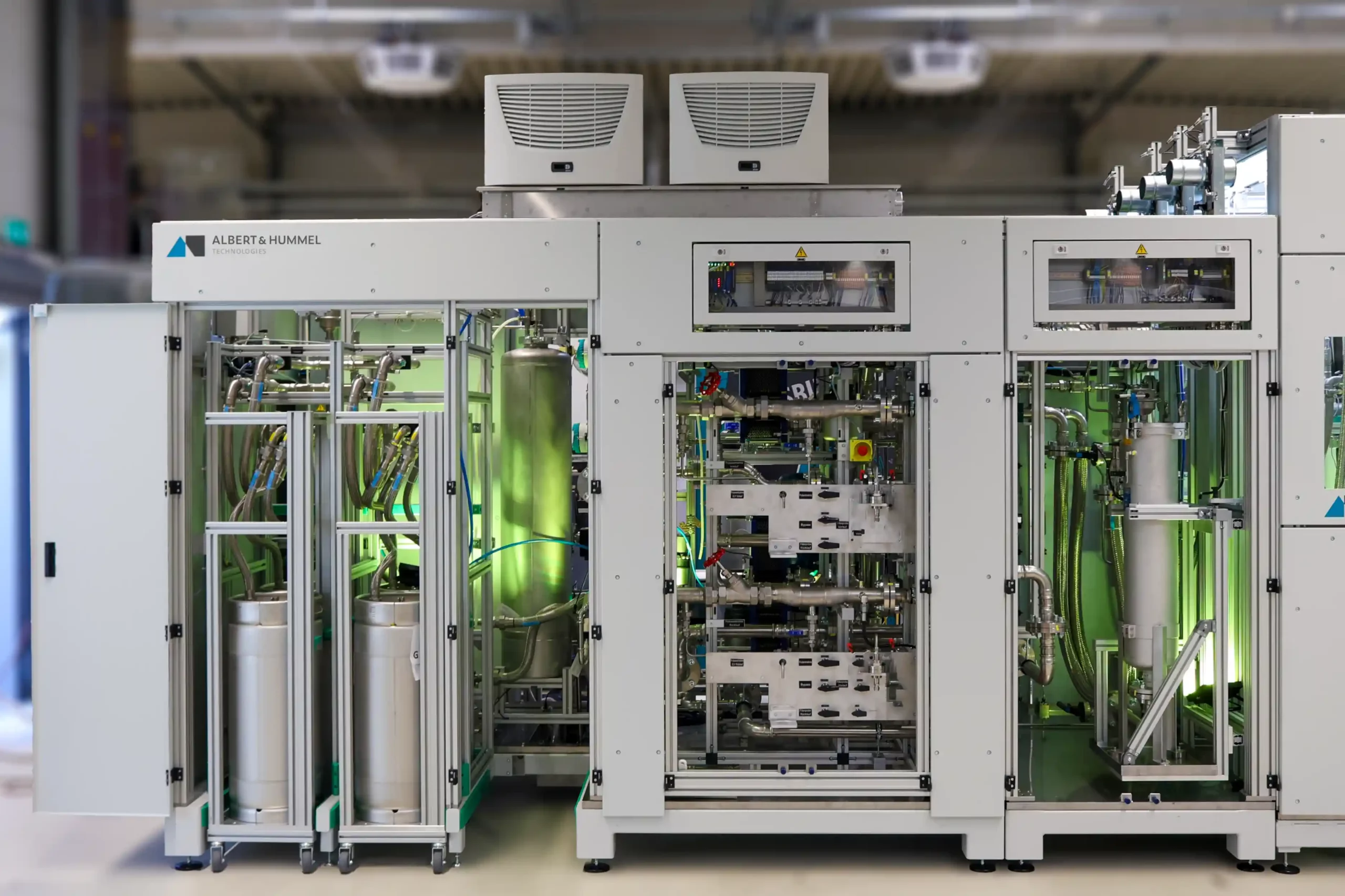 Prüfstand für E-Mobility und Clean-Tech Produkte zur Prüfung der Produkteigenschaften.