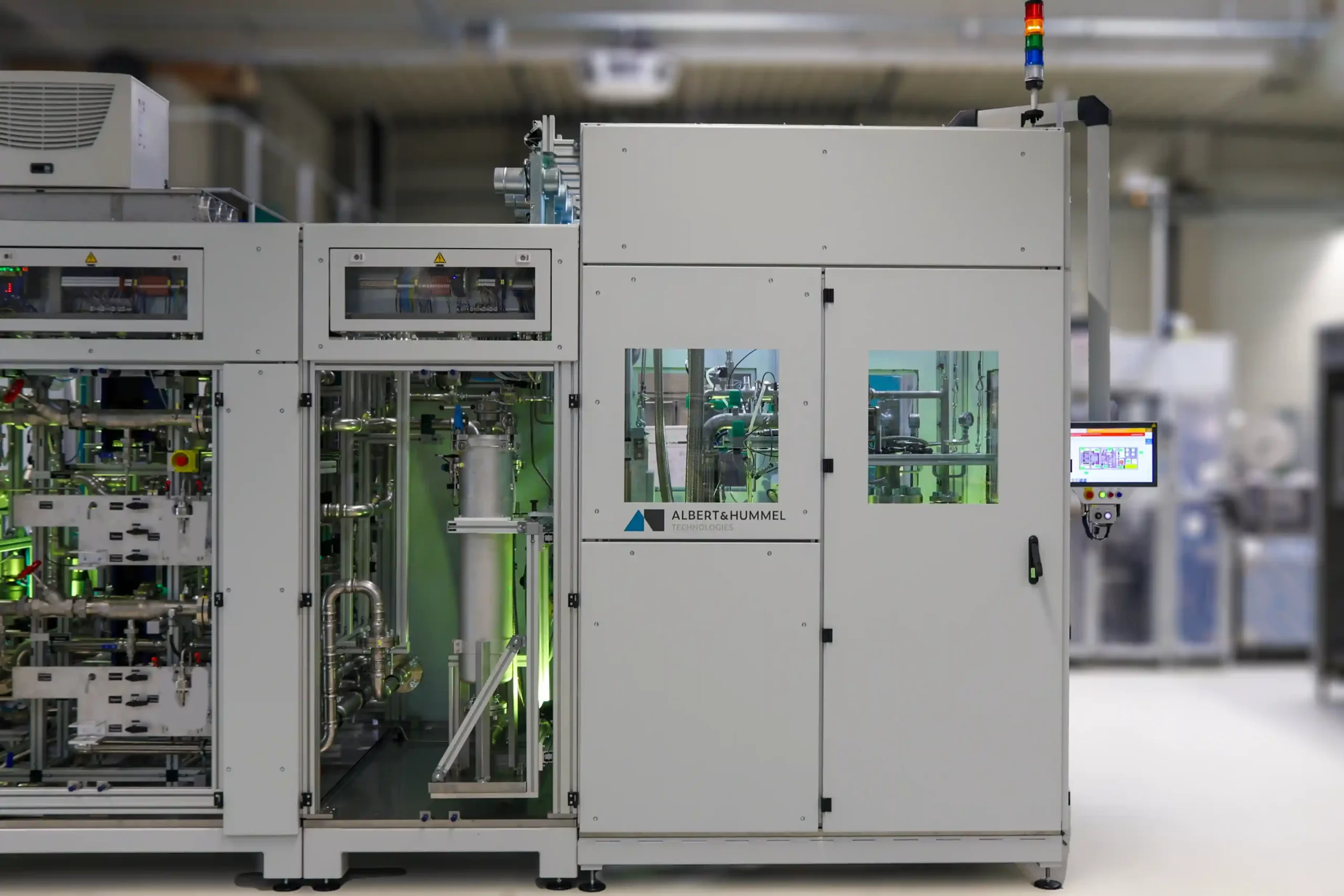 Prüfstand für E-Mobility und Clean-Tech Produkte zur Prüfung der Produkteigenschaften.